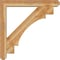 Ekena Millwork Merced Craftsman Rough Sawn Bracket w/ Offset Brace, Western Red Cedar, 6"W x 38"D x 38"H BKT0604X38X38MRC04RWR - alternate 3